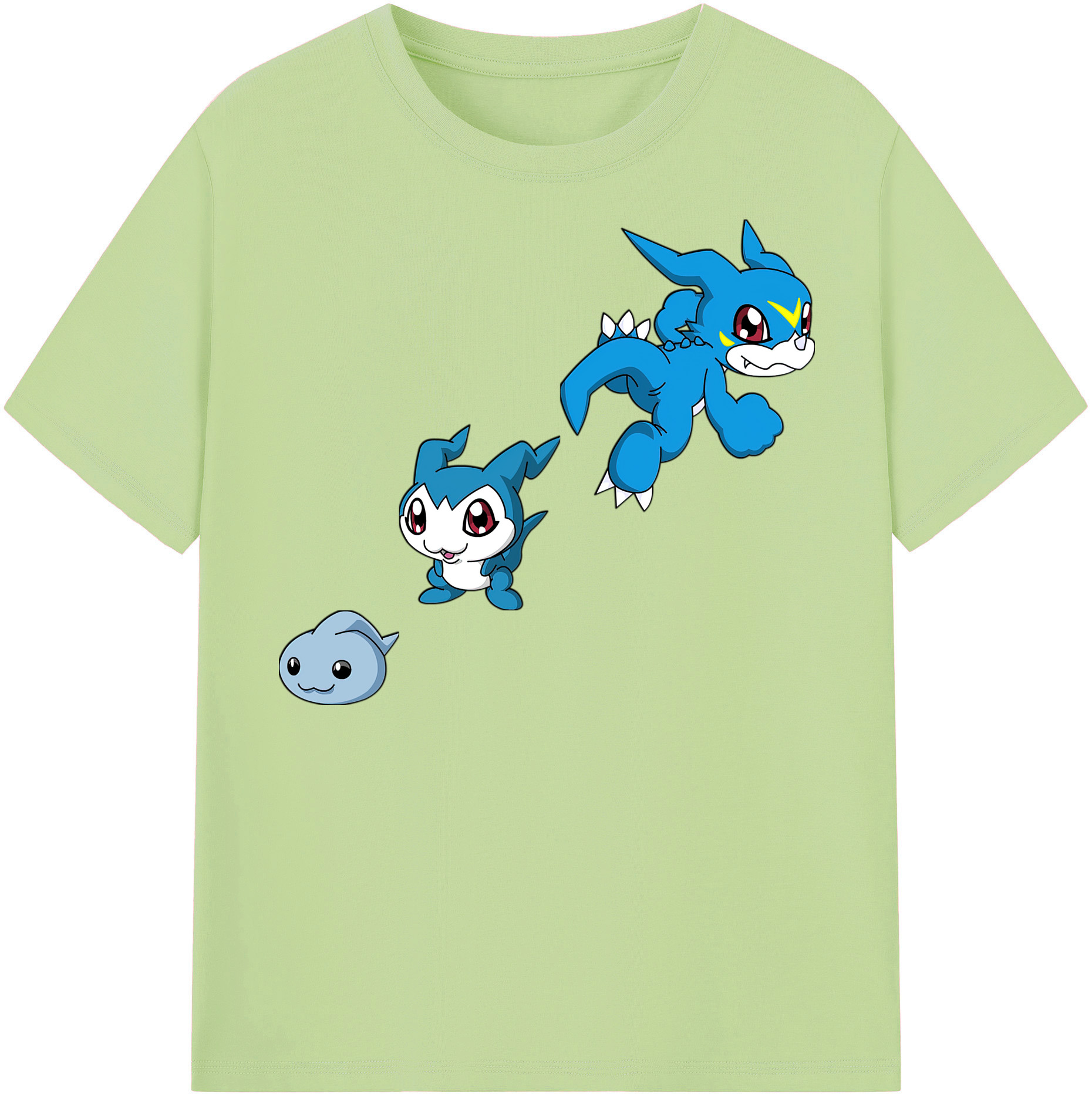 （画像用） Digimon デジタルモンスター/デジモン 綿100％半袖Tシャツ（フロントプリント）